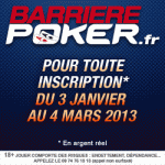 40 euros gratuit pour jouer au poker en ligne! Bonus Barrière Poker