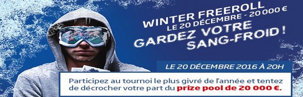 Le Winter Freeroll sur PMU Poker