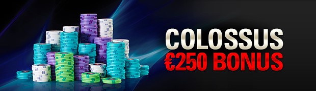 250€ offerts avec le code promo PokerStars Le Colossus