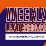 Weekly Leaderboard sur PMU Poker : 12.000€ mis en jeu chaque semaine sur différents classements