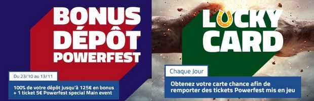 Les promotions Powerfest de PMU Poker