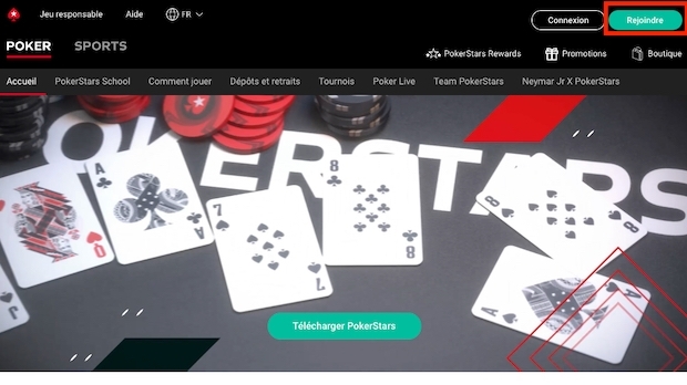 Création profil PokerStars