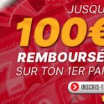 Bonus à l’inscription Partouche Sport : remboursement du 1er pari jusqu’à 100€ s’il est perdant