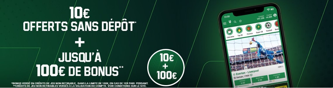 Bonus de bienvenue Unibet Sport