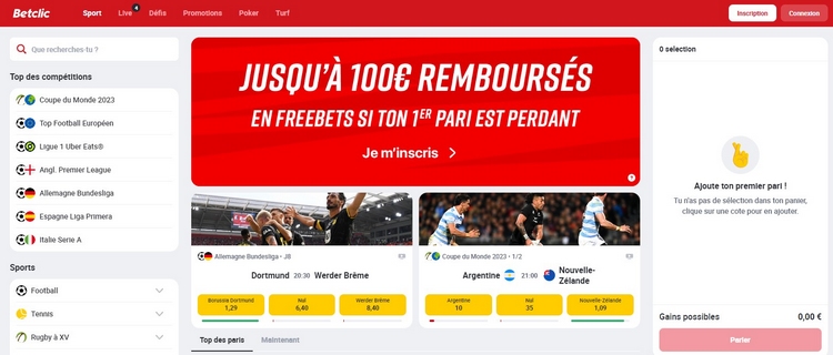 Faites votre inscription sur Betclic.fr